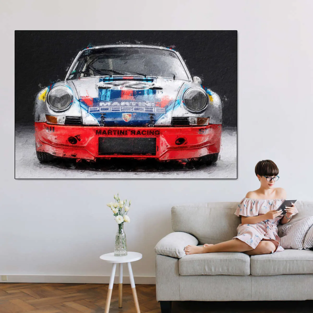 911 Porsche Martini Vintage Race Car I Wall Art