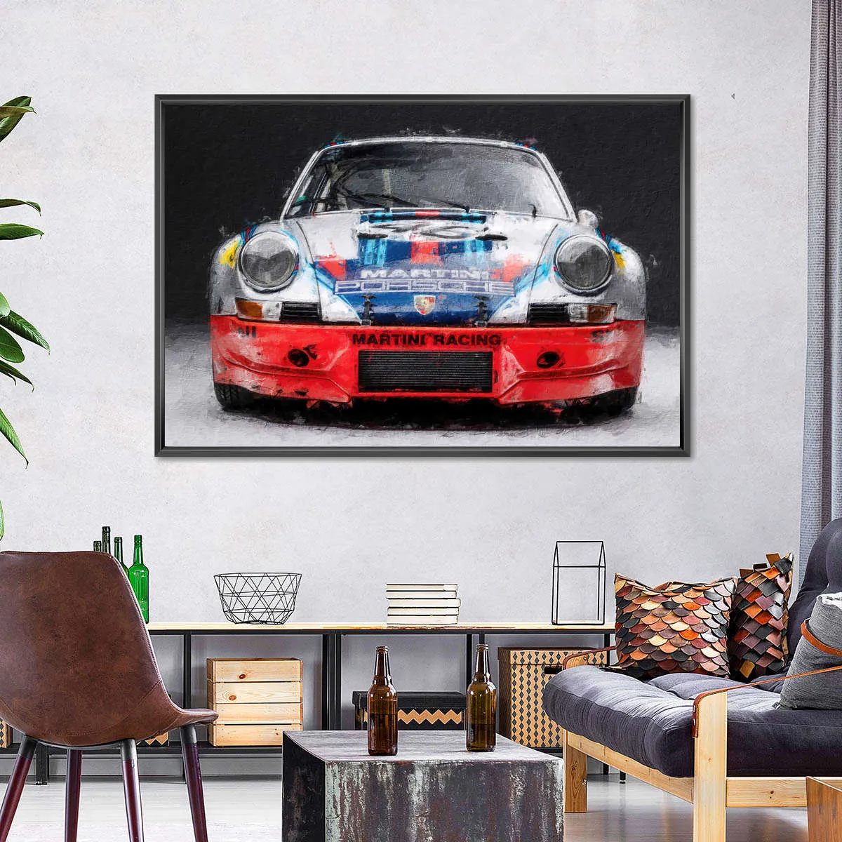 911 Porsche Martini Vintage Race Car I Wall Art