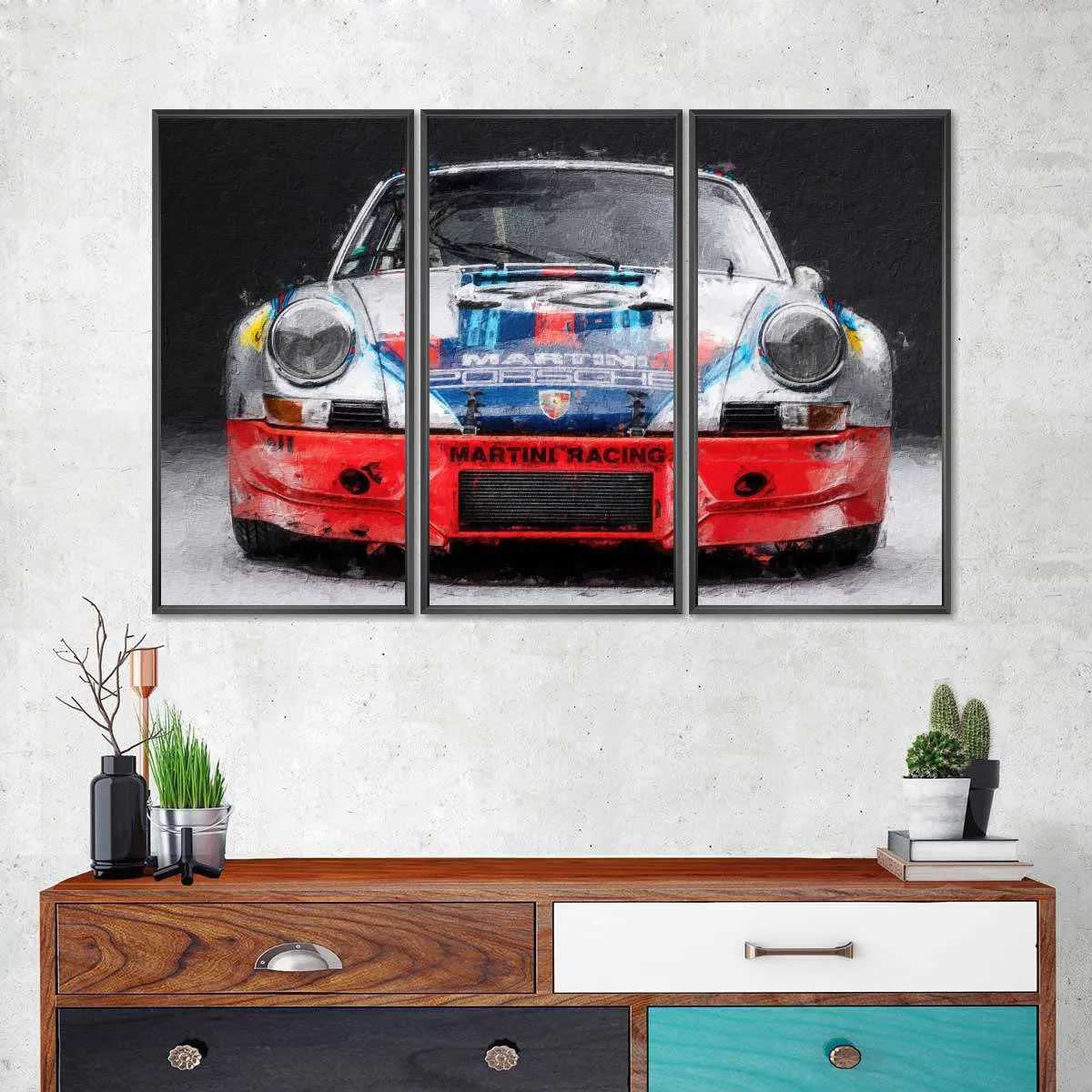 911 Porsche Martini Vintage Race Car I Wall Art