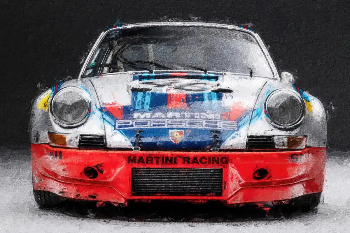 911 Porsche Martini Vintage Race Car I Wall Art