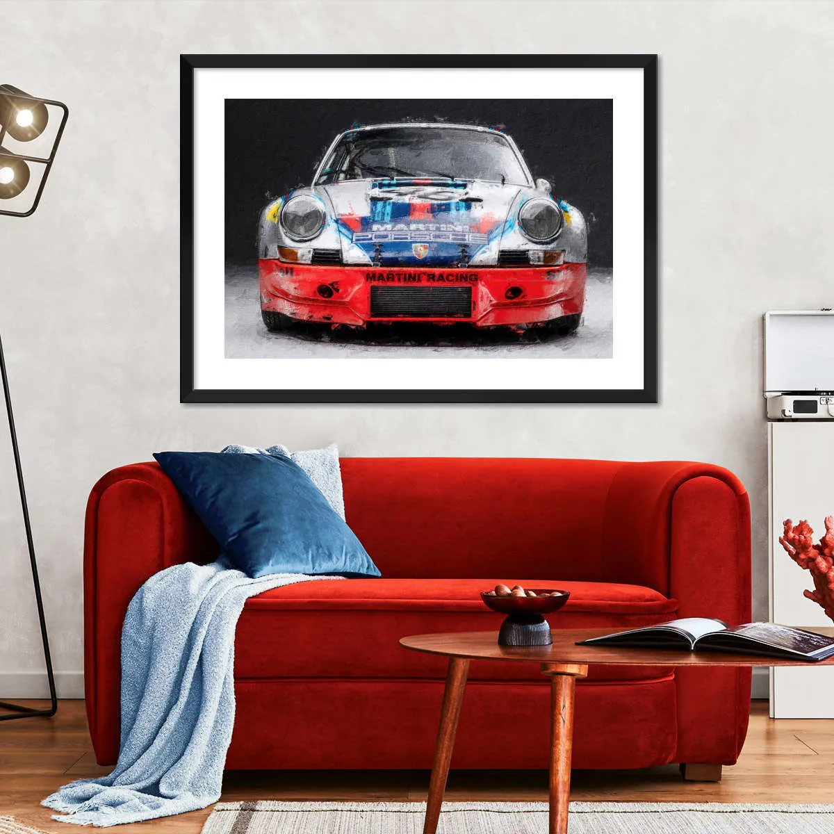 911 Porsche Martini Vintage Race Car I Wall Art