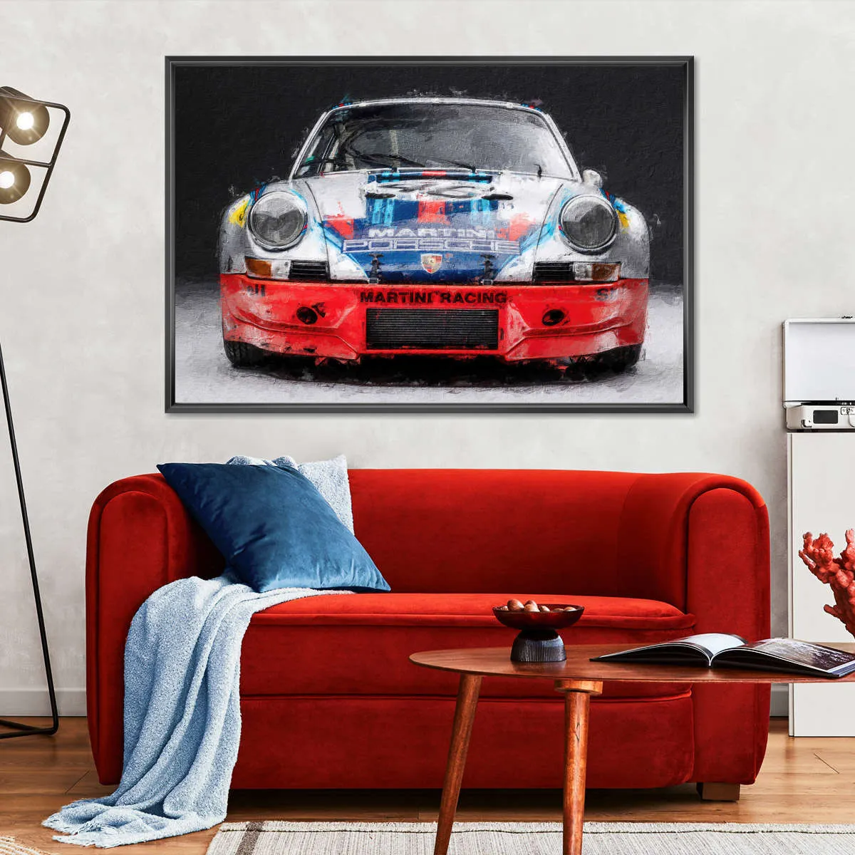 911 Porsche Martini Vintage Race Car I Wall Art