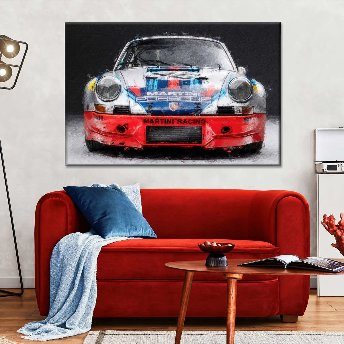 911 Porsche Martini Vintage Race Car I Wall Art