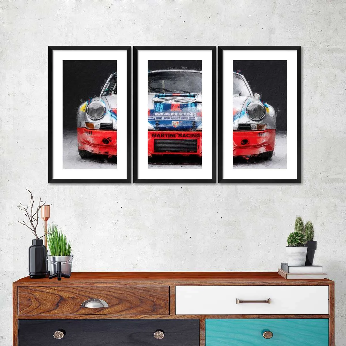 911 Porsche Martini Vintage Race Car I Wall Art