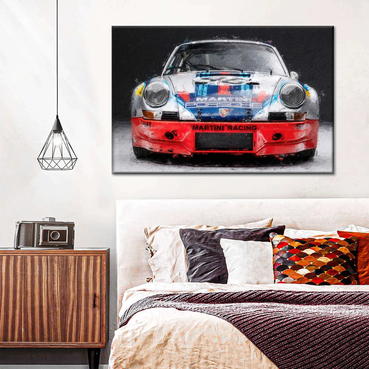 911 Porsche Martini Vintage Race Car I Wall Art