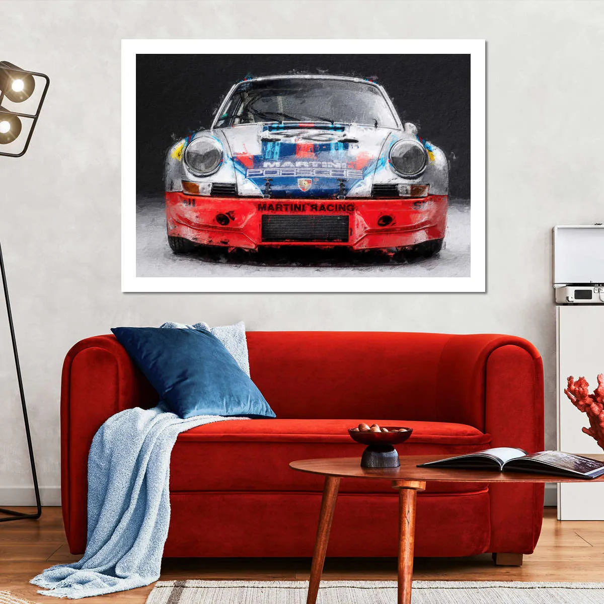 911 Porsche Martini Vintage Race Car I Wall Art