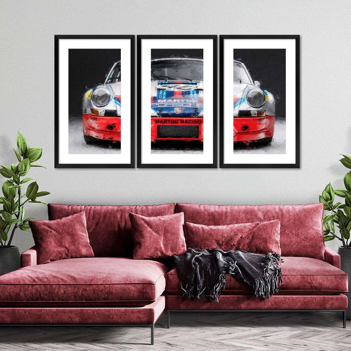 911 Porsche Martini Vintage Race Car I Wall Art