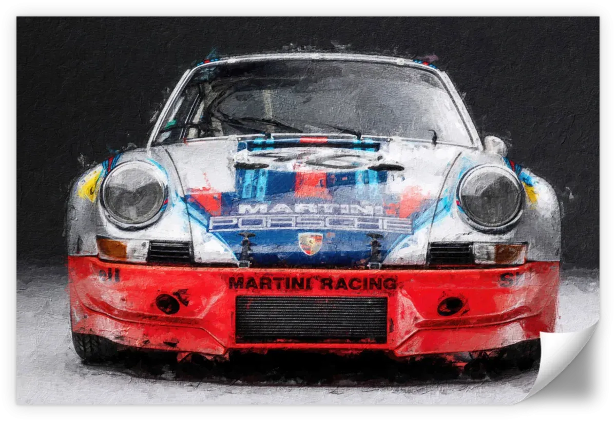 911 Porsche Martini Vintage Race Car I Wall Art