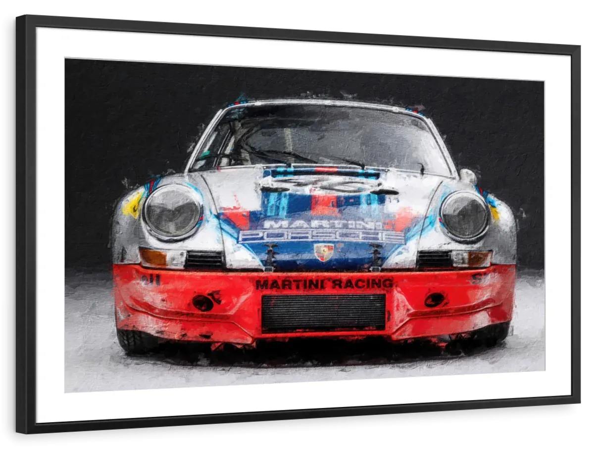 911 Porsche Martini Vintage Race Car I Wall Art