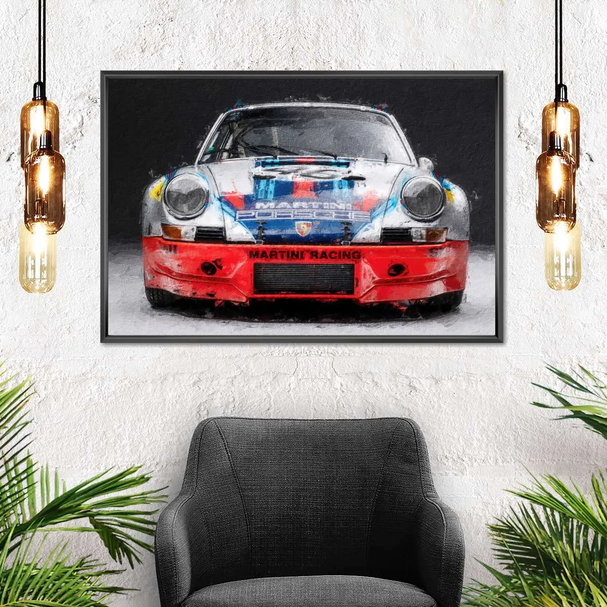 911 Porsche Martini Vintage Race Car I Wall Art