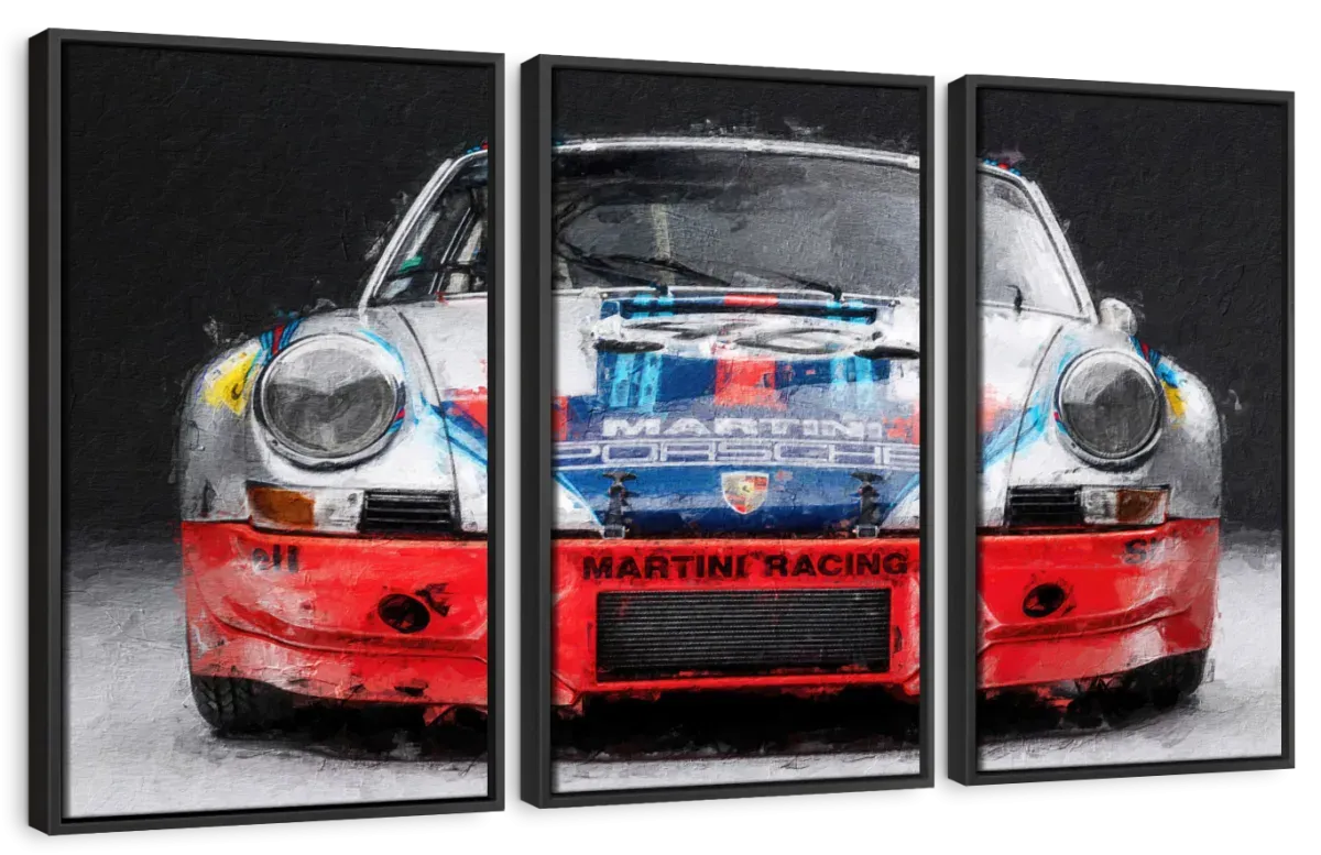 911 Porsche Martini Vintage Race Car I Wall Art