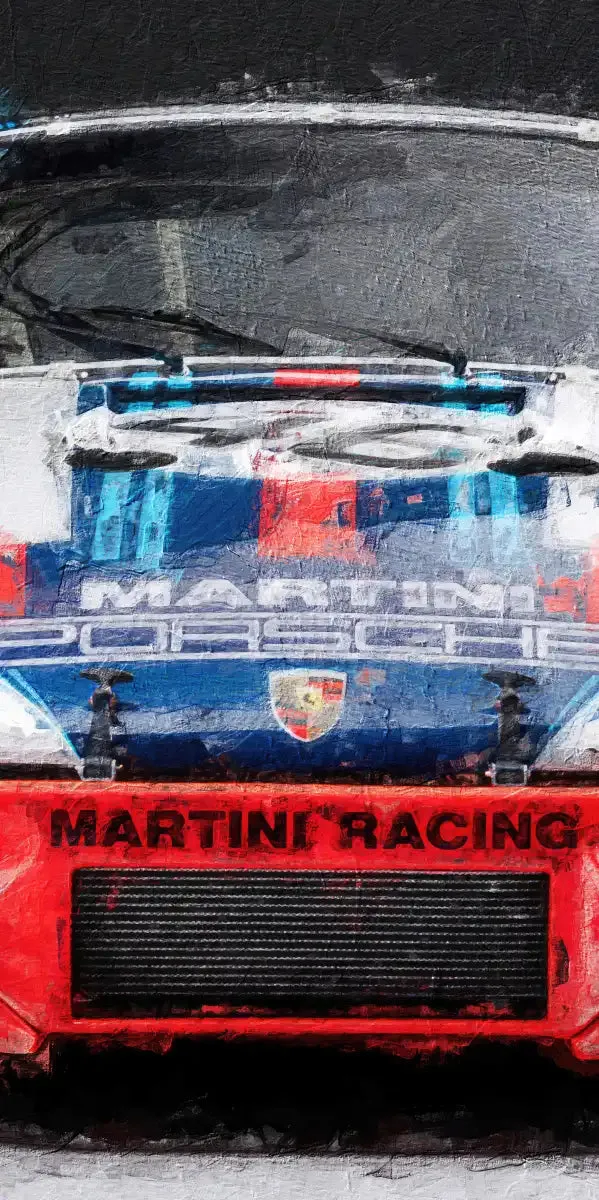 911 Porsche Martini Vintage Race Car I Wall Art