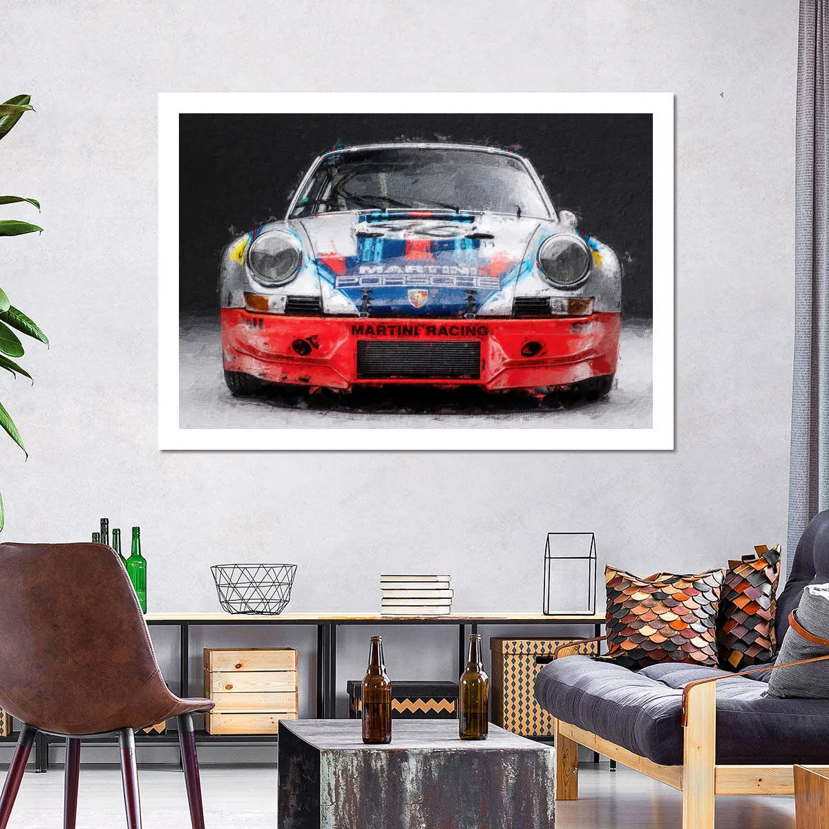 911 Porsche Martini Vintage Race Car I Wall Art