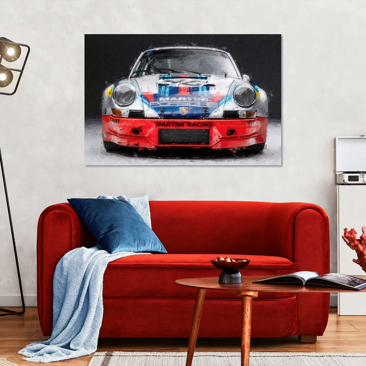 911 Porsche Martini Vintage Race Car I Wall Art