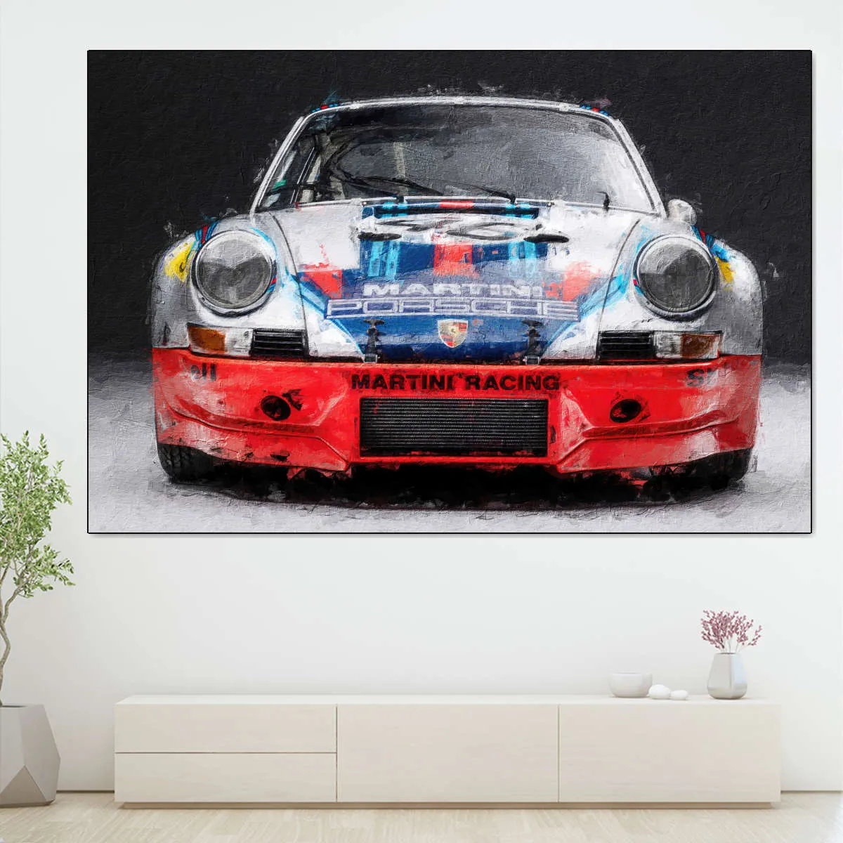 911 Porsche Martini Vintage Race Car I Wall Art