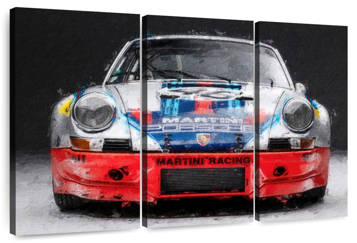 911 Porsche Martini Vintage Race Car I Wall Art