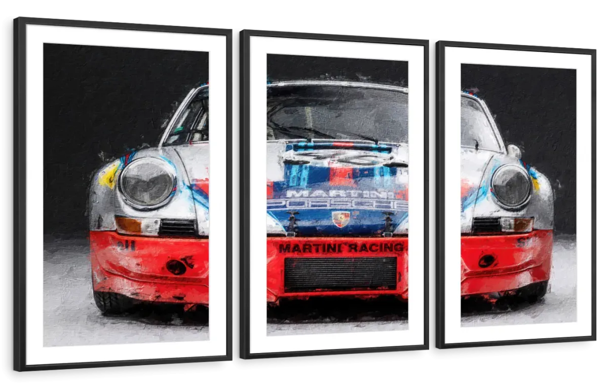 911 Porsche Martini Vintage Race Car I Wall Art