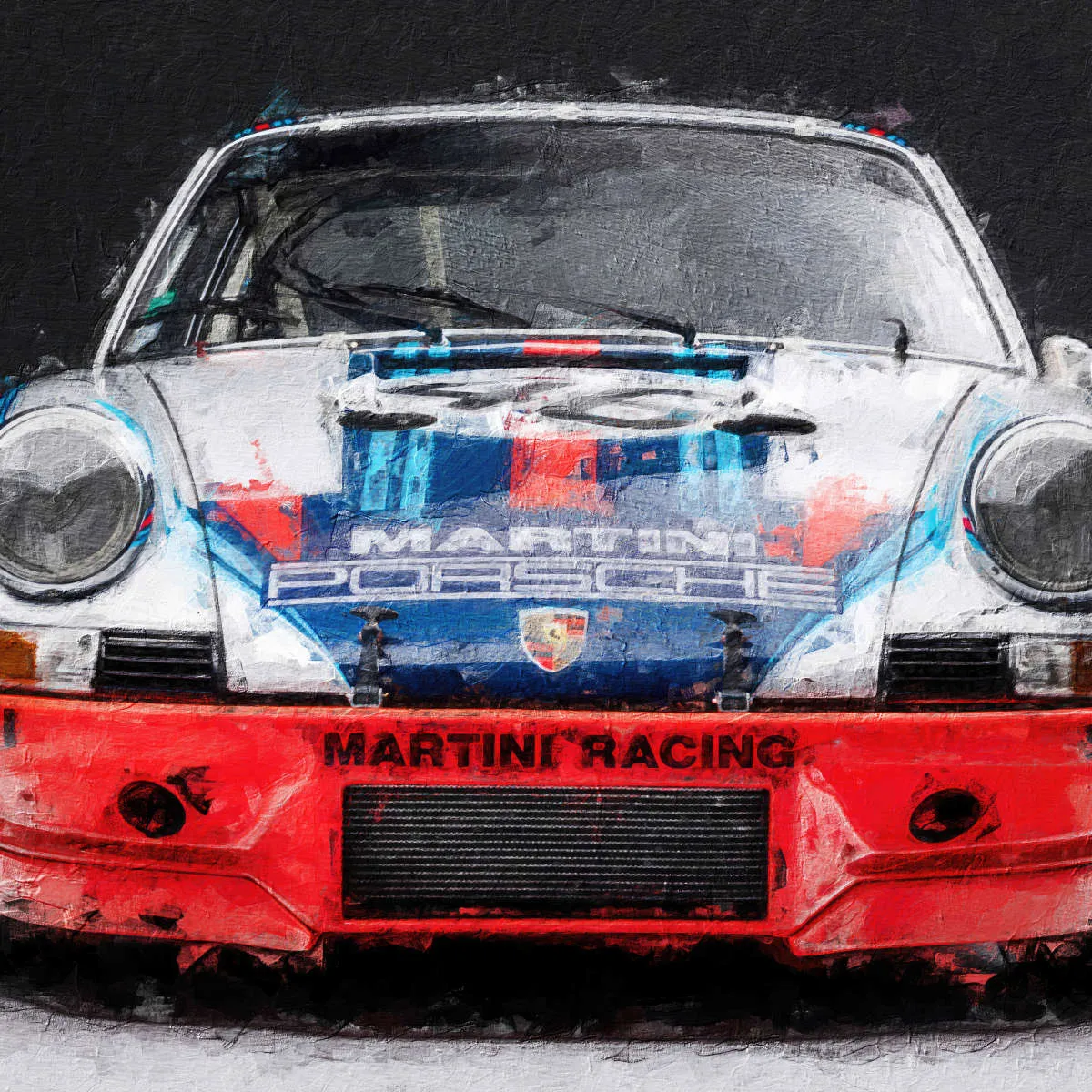 911 Porsche Martini Vintage Race Car I Wall Art