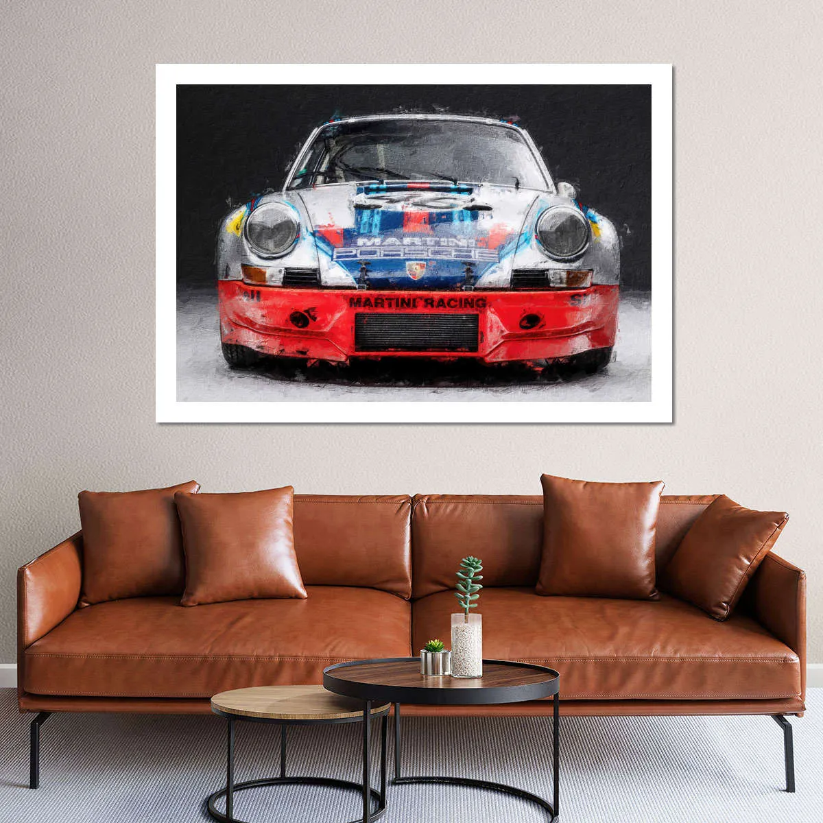 911 Porsche Martini Vintage Race Car I Wall Art