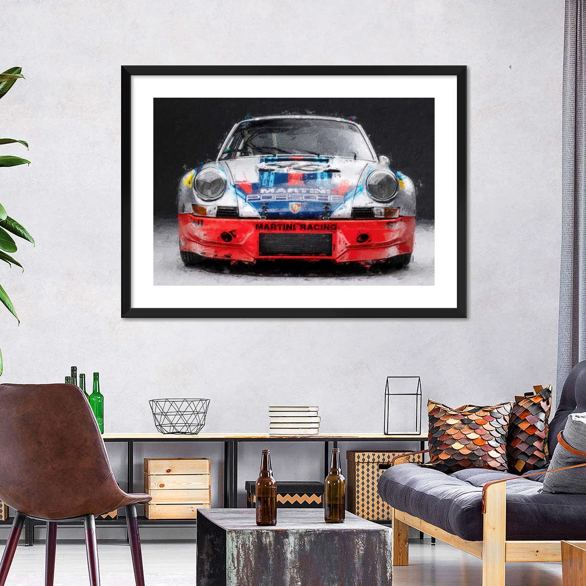 911 Porsche Martini Vintage Race Car I Wall Art