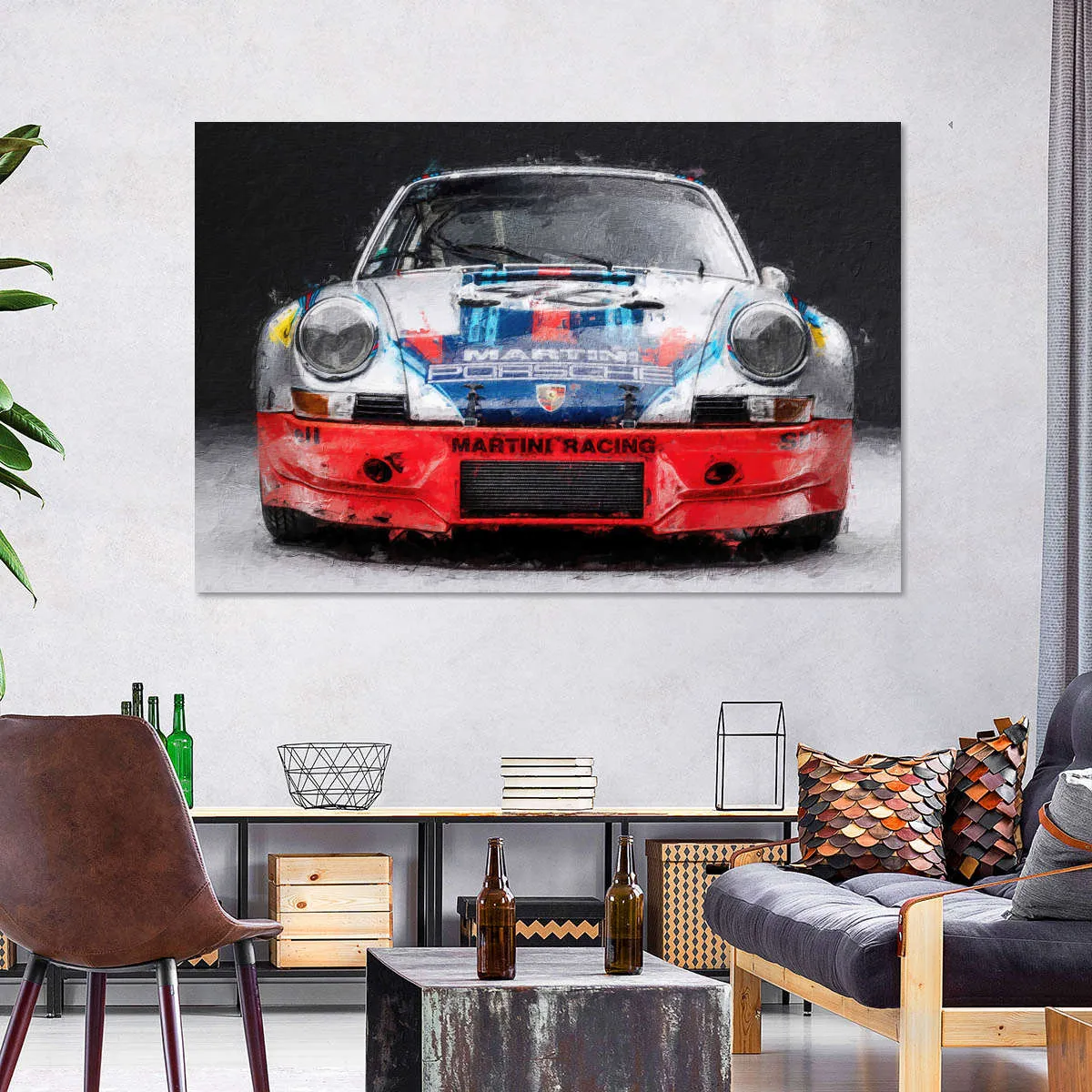 911 Porsche Martini Vintage Race Car I Wall Art