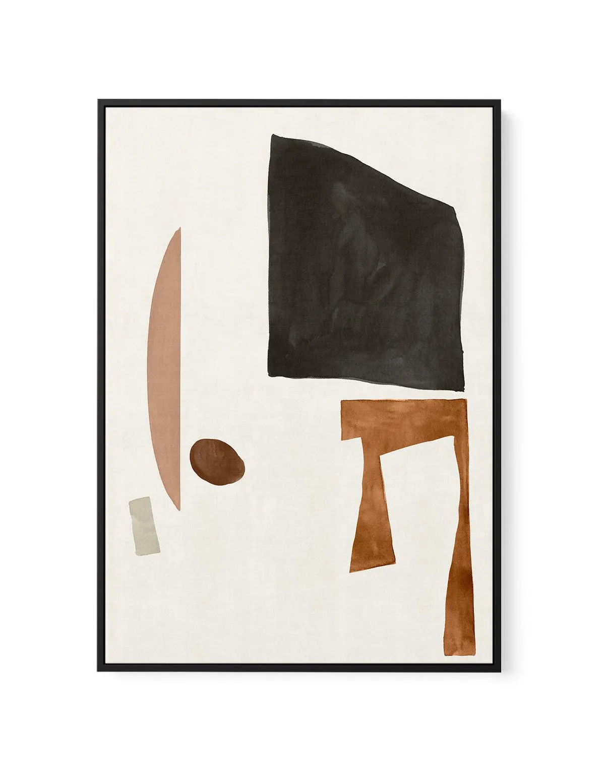 Abstract Study No 1 | Framed Canvas Art Print