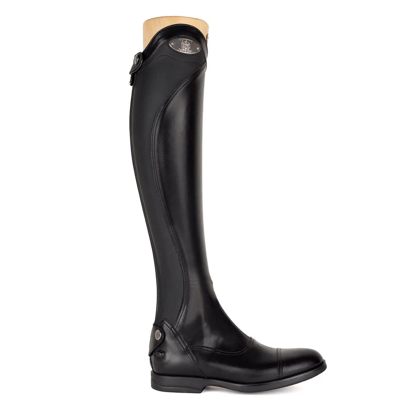 Alberto Fasciani Urbino Plaque Riding Boots - Black