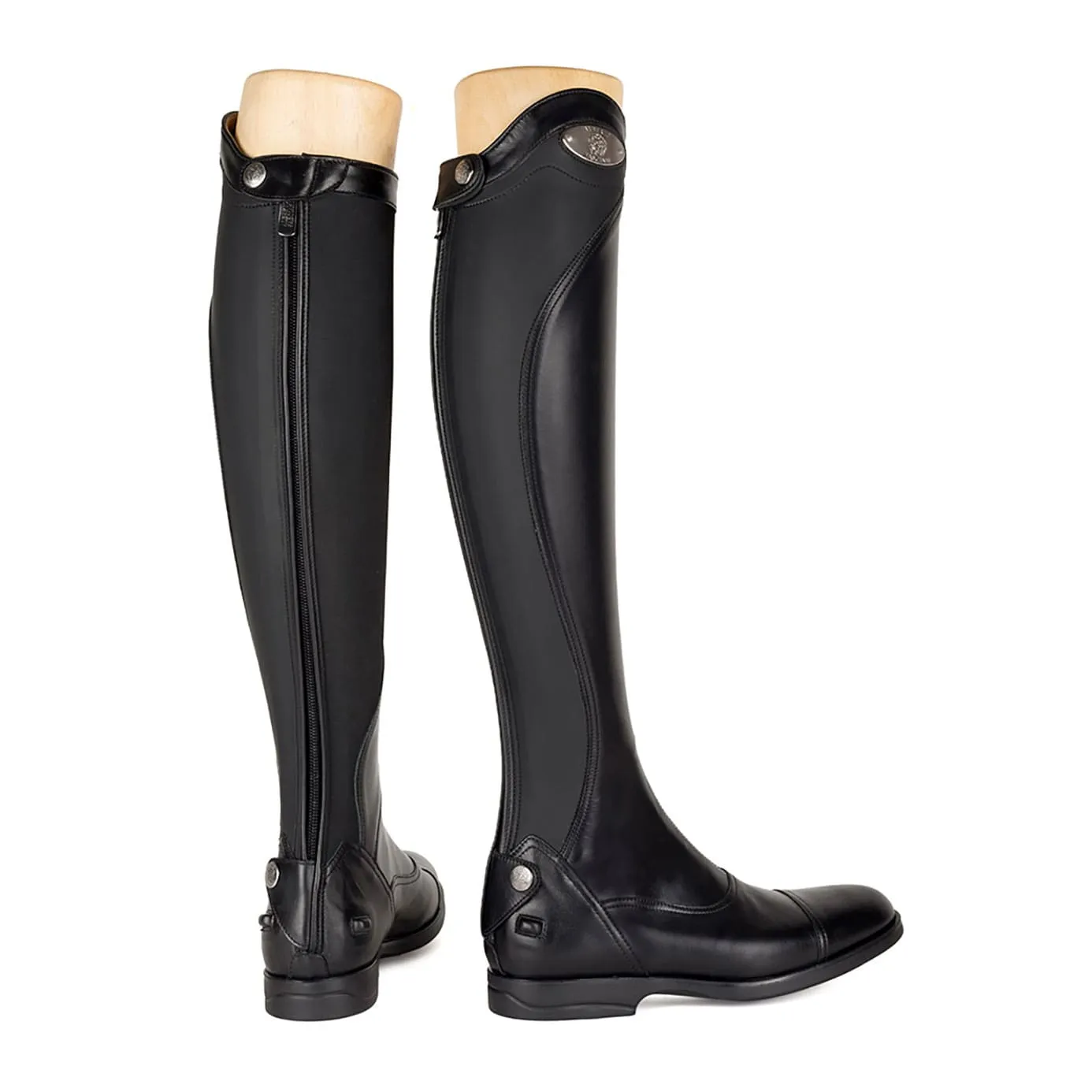 Alberto Fasciani Urbino Plaque Riding Boots - Black