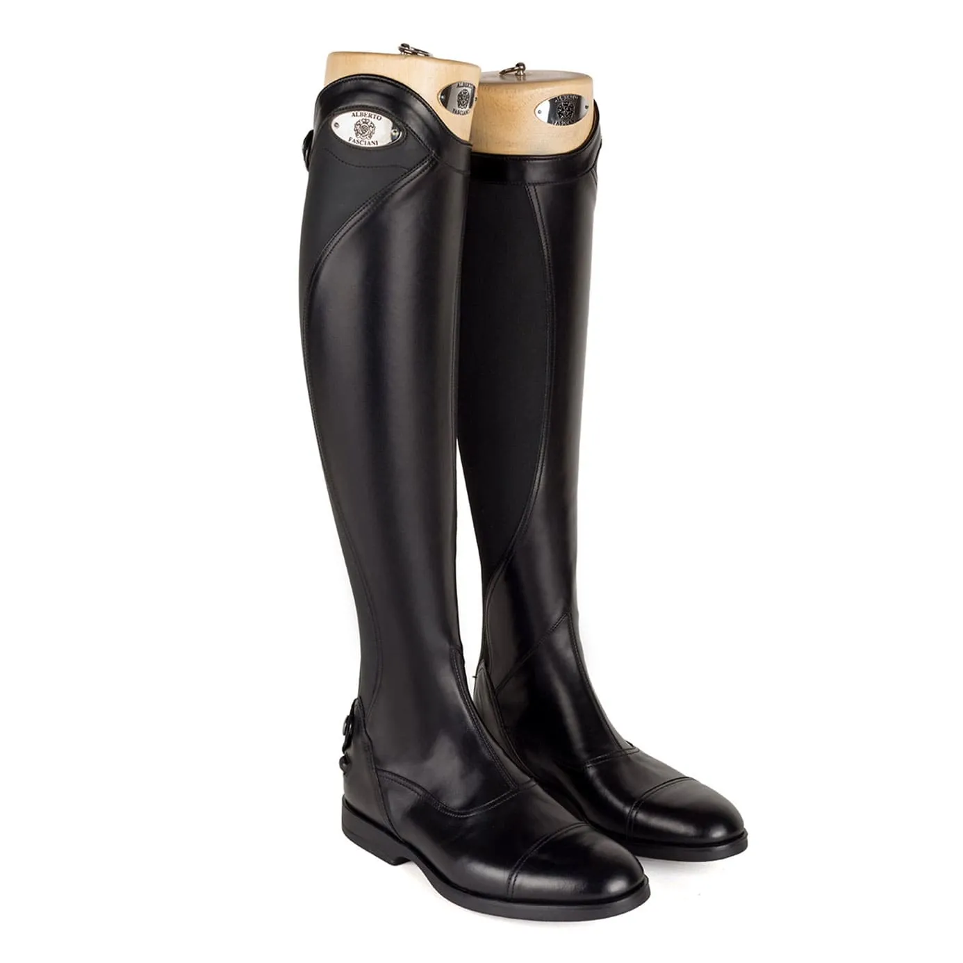 Alberto Fasciani Urbino Plaque Riding Boots - Black