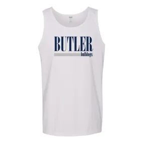 Butler University Bulldogs Boldline Basic Cotton Tank Top - White