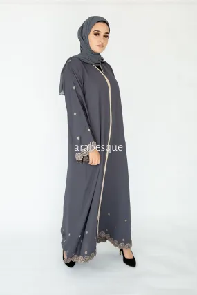 Dalia Grey Abaya