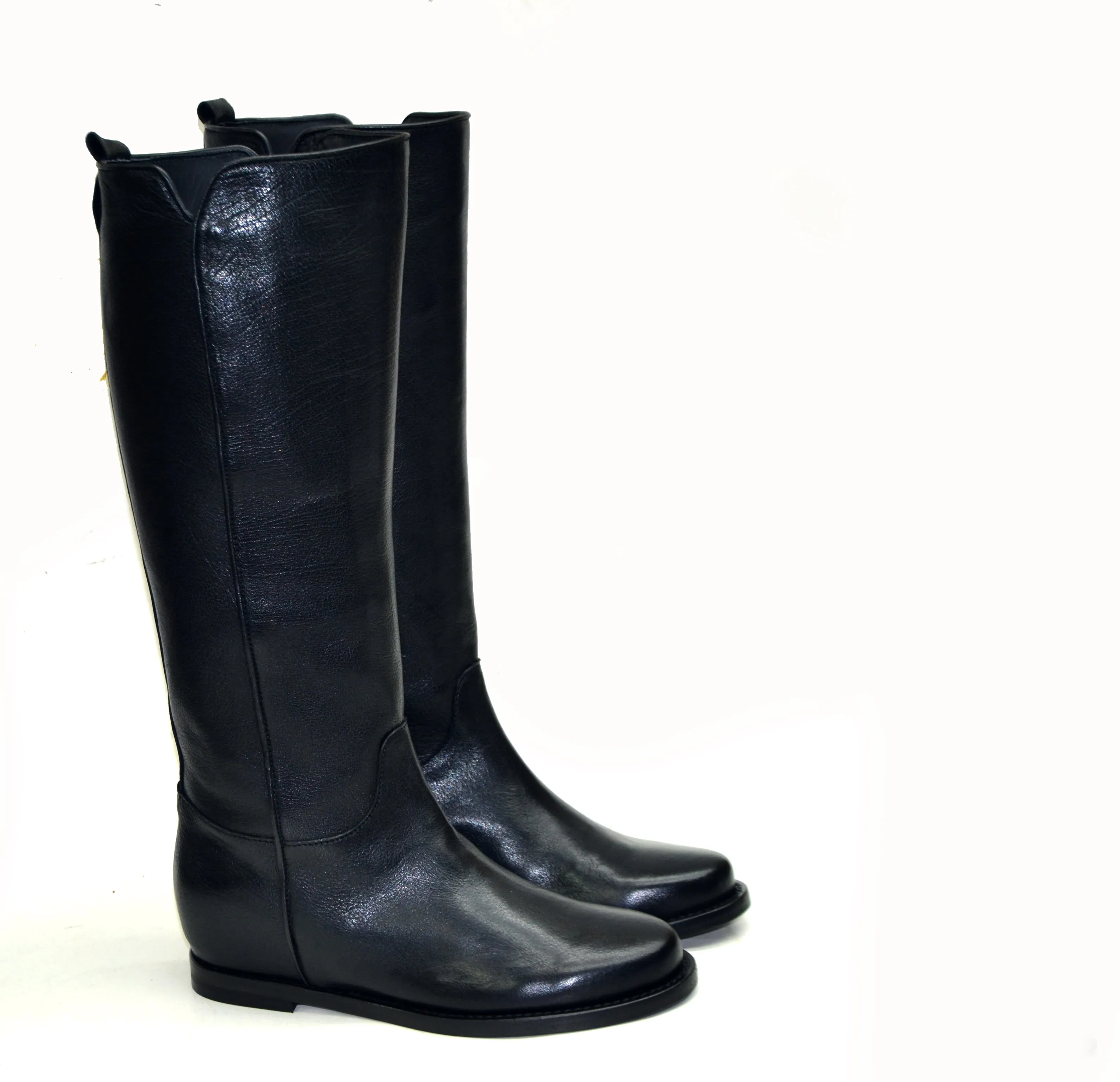 LAST PAIR 37- HORSE BLACK HIGH BOOTS