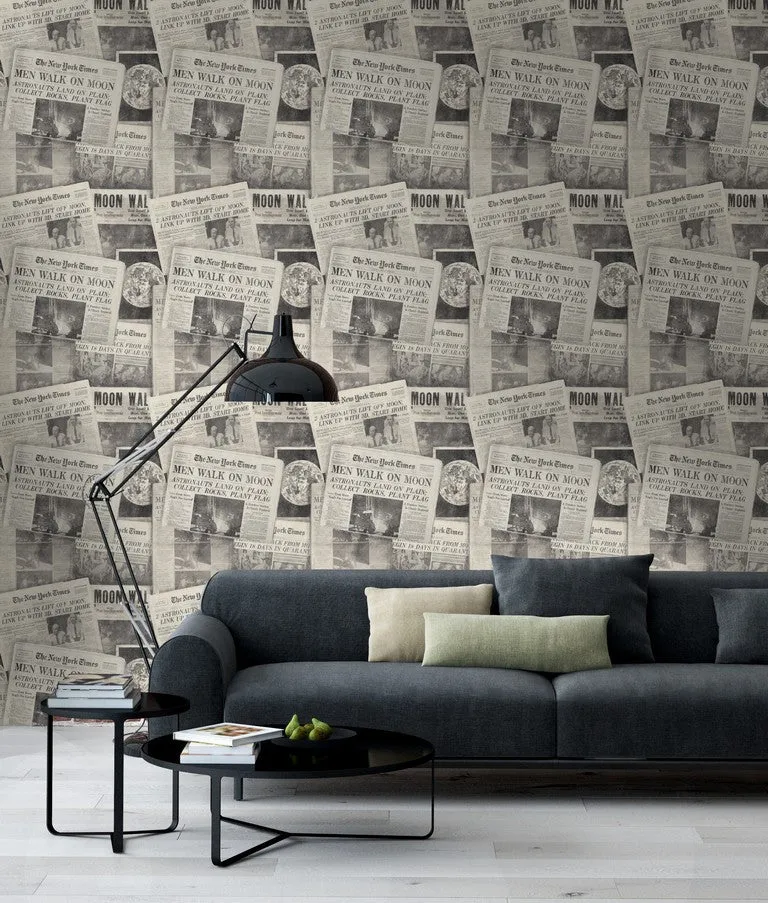 Moonwalker Newspaper Wallpaper