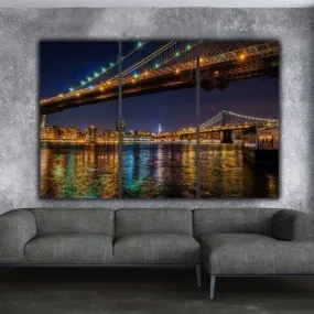 New York City Bridges Canvas Wall Art