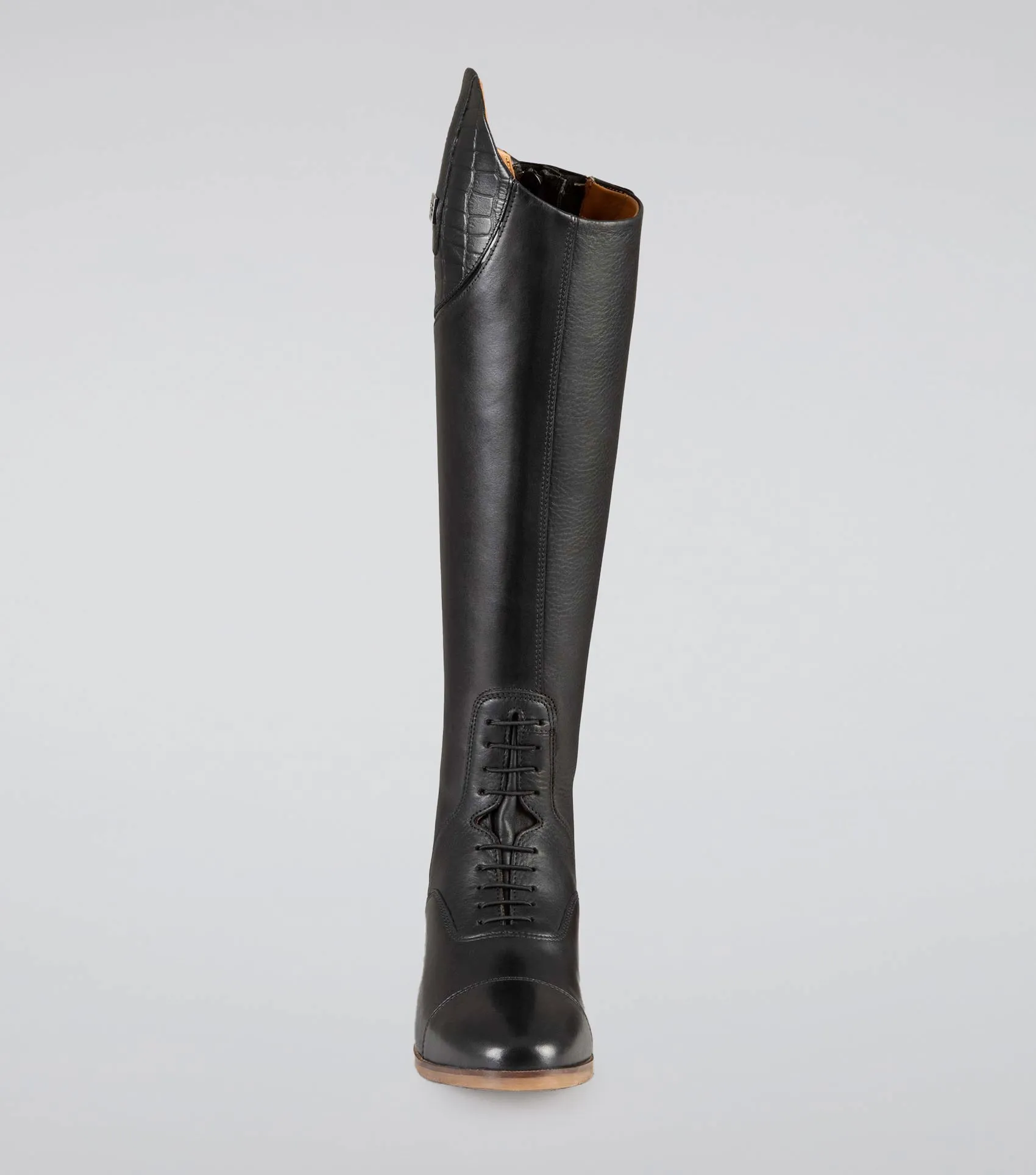 Passaggio Ladies Leather Field Tall Riding Boot Black