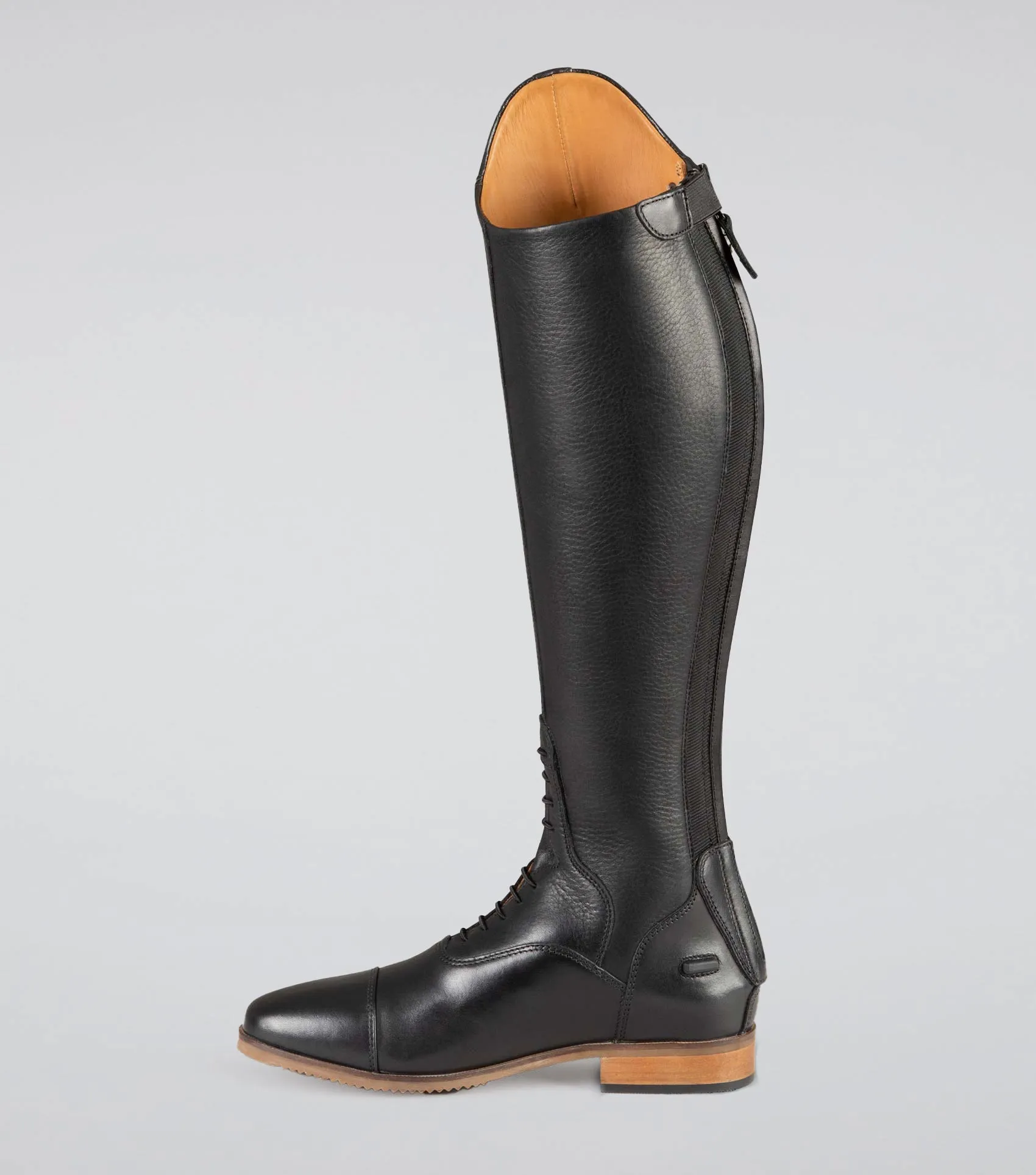 Passaggio Ladies Leather Field Tall Riding Boot Black