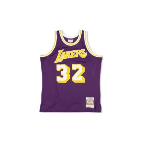 SWINGMAN JERSEY LOS ANGELES LAKERS MAGIC JOHNSON - PURPLE