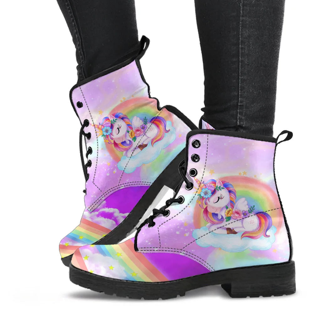 Unicorn Vegan Leather Boots